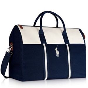 🆕 Ralph Lauren Polo Mens Duffle Bag - Navy Blue